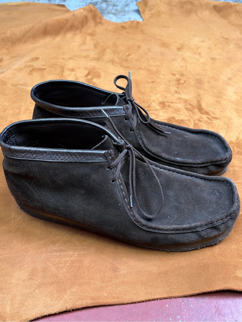 Clarks Originals Wallabee Brown Suede Leather 35402 Men’s Size 15